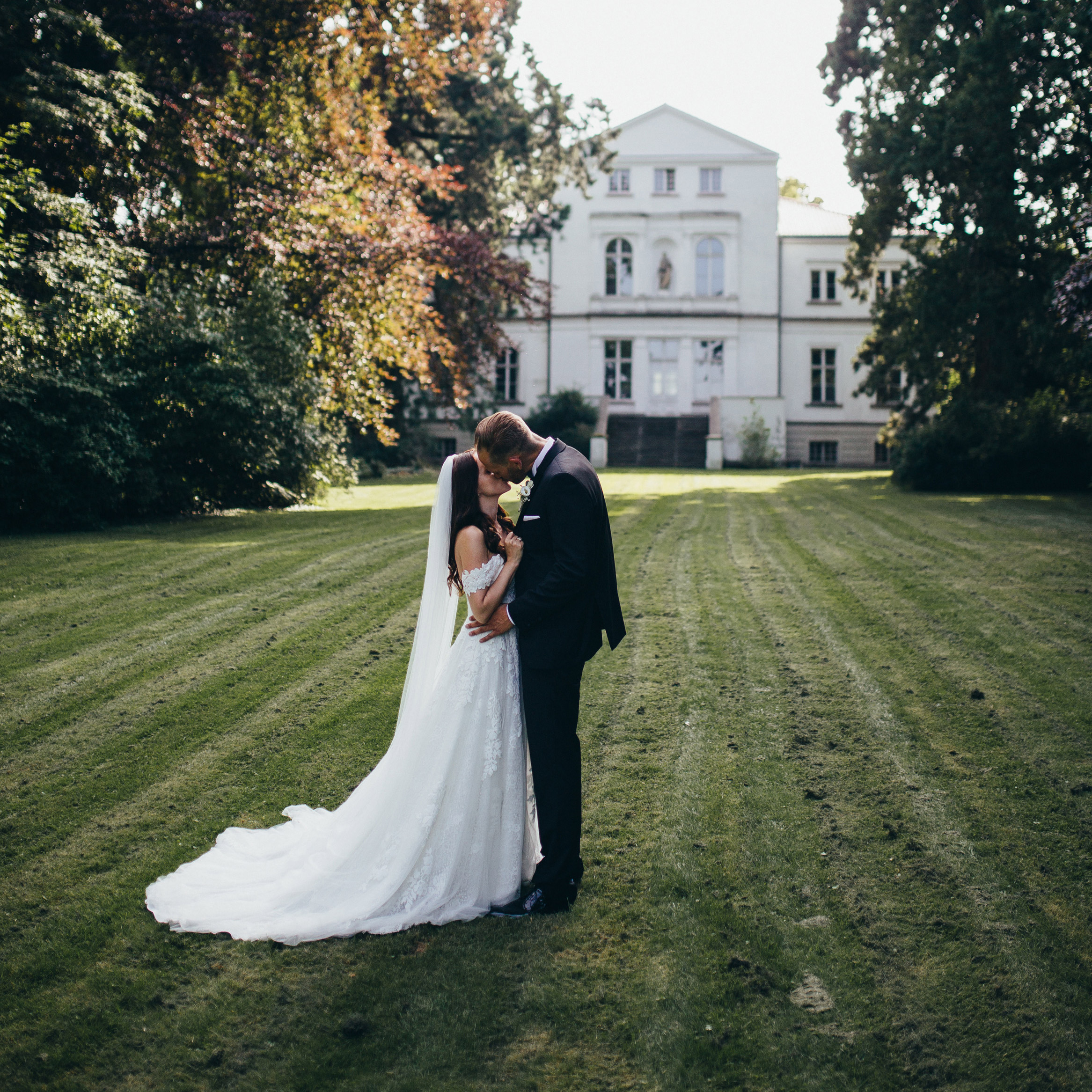 Brautpaar am Gut Ringelsbruch in Paderborn